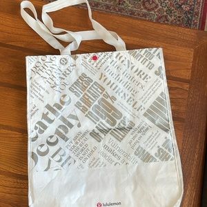 Lululemon large shopping bag